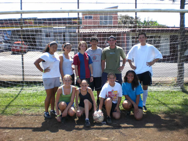 Camp de soccer au Costa Rica